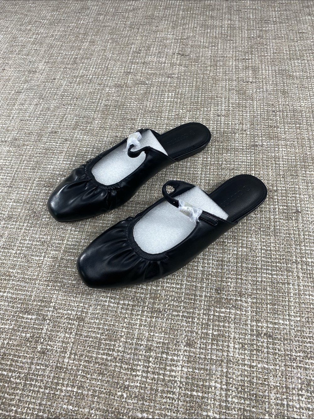 Classic Black Slip-On Mary Jane Mules